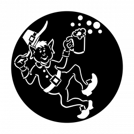 Metal Gobo - St Patricks Day Elf me-3501
