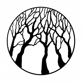 Metal Gobo - Tree Oak Forest Reverse ME-3540