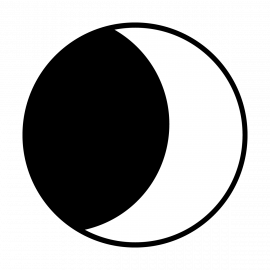 Metal Gobo - Moon Half ME-4070