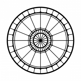 Metal Gobo - Modern Cathedral Window ME-6000