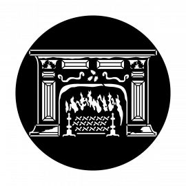 Metal Gobo - Fireplace Victorian