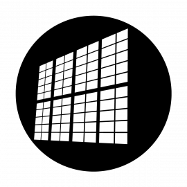 Metal Gobo Askew Window