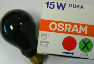 Osram 4543 E27 15W 220-240V Darkroom bulb
