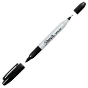 Sharpie Twin Tip Black Permanent Marker Fine/Ultra Fine Tips