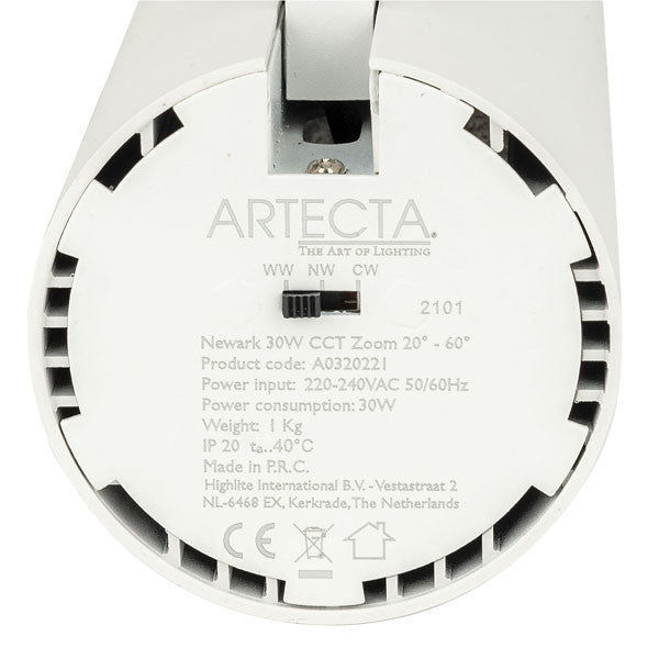 Artecta Newark 30W CCT Zoom 20°-60°