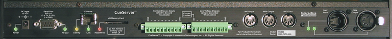 CueServer Pro CS-800 incl LCD Display, Front Panel Buttons & Midi ports