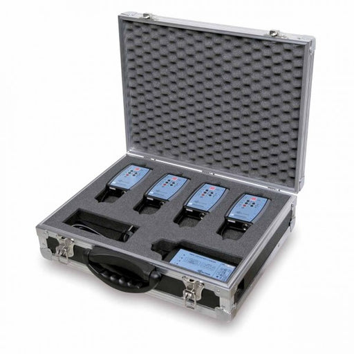 Empty briefcase for 1 charger (WBPC-200) and up to 4 “Compact Series” Beltpacks (WBFC-200)