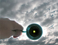 Blue Ring Gaffer's Glass