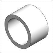 Matthews Bushing Leg Brace Aluminium 0.44" X 0.34" X 2.85"