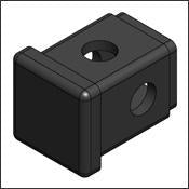 Matthews Cap Leg Plastic 0.75" Square