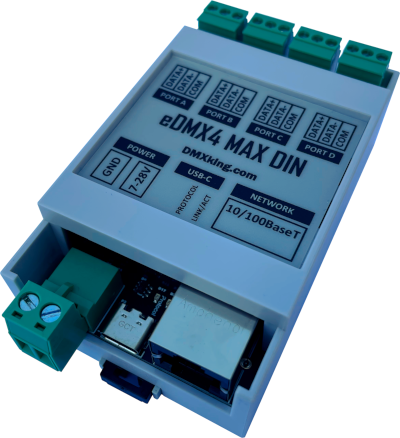 DMXking eDMX4 MAX DIN