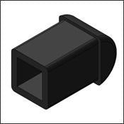 Matthews Foot Plastic 3/4" Square