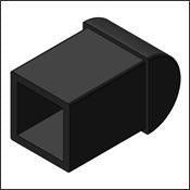 Matthews Foot Plastic #16 1" Square