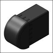 Matthews Foot Leg 1" X 1.5" Old Style Mombo Combo Rect. Leg