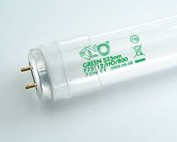 Kino Flo 488-K5-S Lamp Super Green Coloured Safety Coated 4' Tube