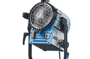 ARRI T2 Tungsten Fresnel Blu/Silver c/w 3m Cable, 4 Leaf Barndoor and filterframe